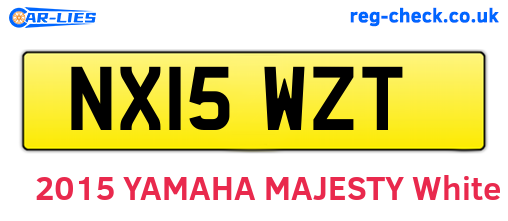 NX15WZT are the vehicle registration plates.