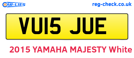 VU15JUE are the vehicle registration plates.