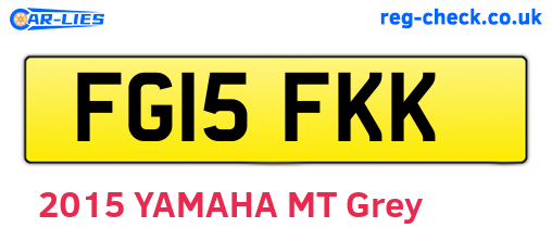 FG15FKK are the vehicle registration plates.
