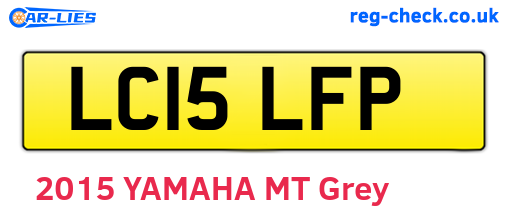 LC15LFP are the vehicle registration plates.