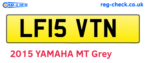 LF15VTN are the vehicle registration plates.