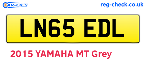 LN65EDL are the vehicle registration plates.
