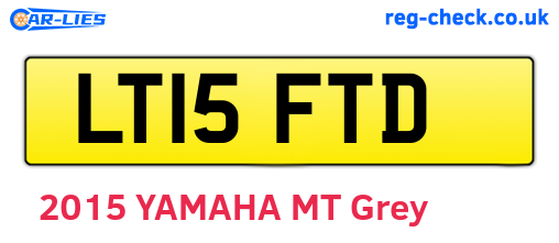 LT15FTD are the vehicle registration plates.