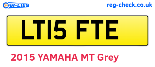 LT15FTE are the vehicle registration plates.