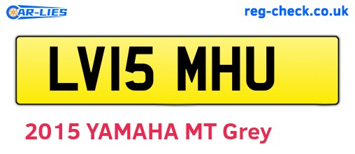 LV15MHU are the vehicle registration plates.