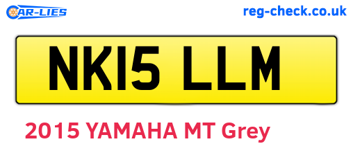 NK15LLM are the vehicle registration plates.