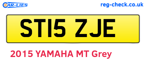 ST15ZJE are the vehicle registration plates.
