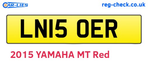 LN15OER are the vehicle registration plates.