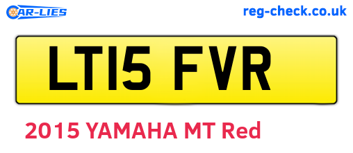 LT15FVR are the vehicle registration plates.