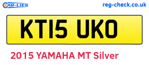KT15UKO are the vehicle registration plates.