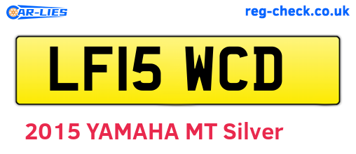 LF15WCD are the vehicle registration plates.