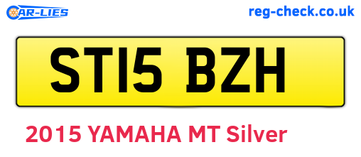 ST15BZH are the vehicle registration plates.