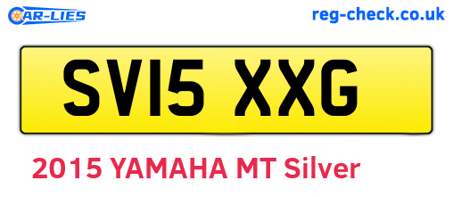 SV15XXG are the vehicle registration plates.