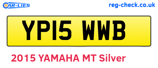 YP15WWB are the vehicle registration plates.