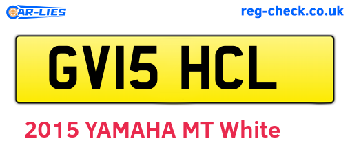 GV15HCL are the vehicle registration plates.