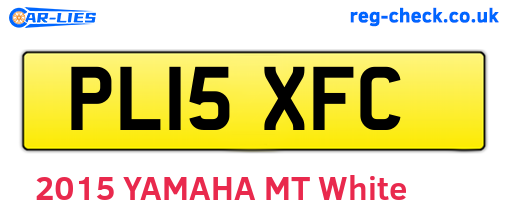 PL15XFC are the vehicle registration plates.