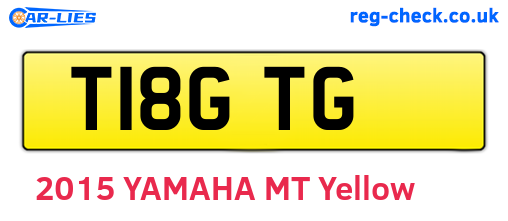 T18GTG are the vehicle registration plates.