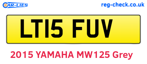 LT15FUV are the vehicle registration plates.