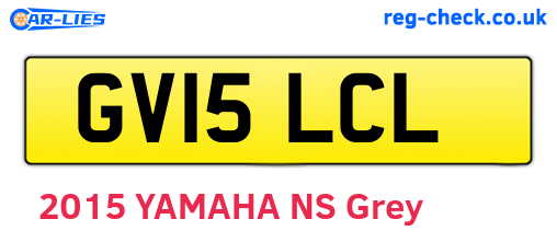 GV15LCL are the vehicle registration plates.