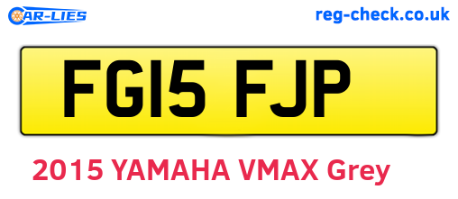 FG15FJP are the vehicle registration plates.
