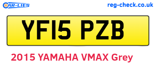 YF15PZB are the vehicle registration plates.