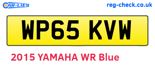 WP65KVW are the vehicle registration plates.