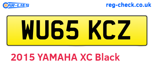 WU65KCZ are the vehicle registration plates.