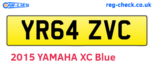 YR64ZVC are the vehicle registration plates.