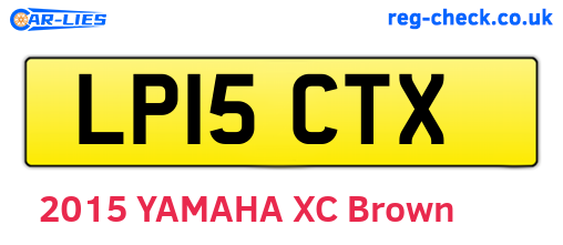 LP15CTX are the vehicle registration plates.