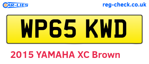 WP65KWD are the vehicle registration plates.