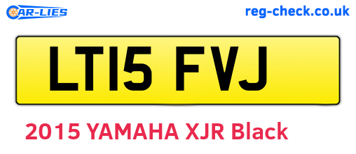 LT15FVJ are the vehicle registration plates.