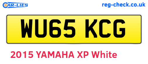 WU65KCG are the vehicle registration plates.