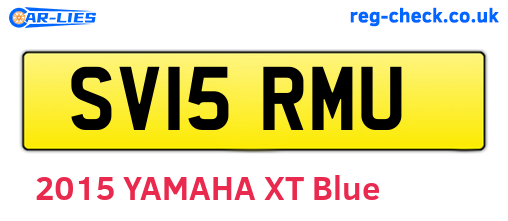 SV15RMU are the vehicle registration plates.