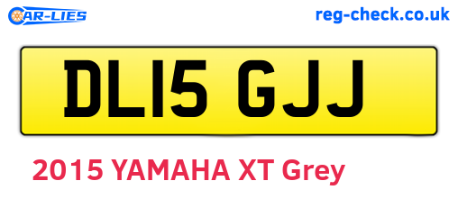 DL15GJJ are the vehicle registration plates.