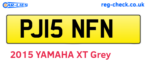 PJ15NFN are the vehicle registration plates.
