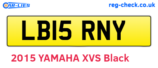 LB15RNY are the vehicle registration plates.