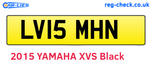 LV15MHN are the vehicle registration plates.