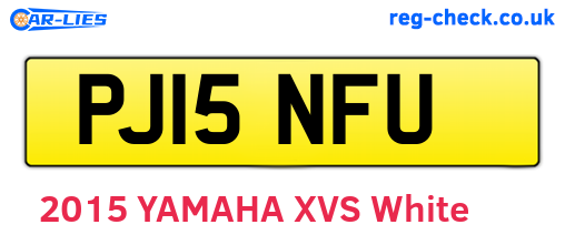 PJ15NFU are the vehicle registration plates.