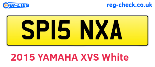 SP15NXA are the vehicle registration plates.