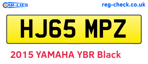 HJ65MPZ are the vehicle registration plates.