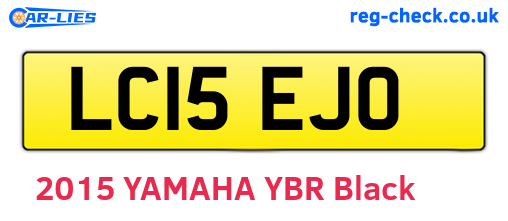 LC15EJO are the vehicle registration plates.