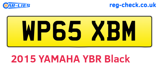 WP65XBM are the vehicle registration plates.