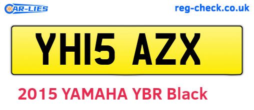 YH15AZX are the vehicle registration plates.