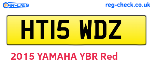 HT15WDZ are the vehicle registration plates.