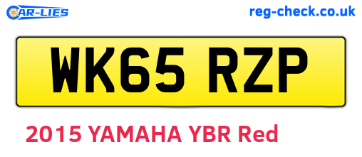 WK65RZP are the vehicle registration plates.