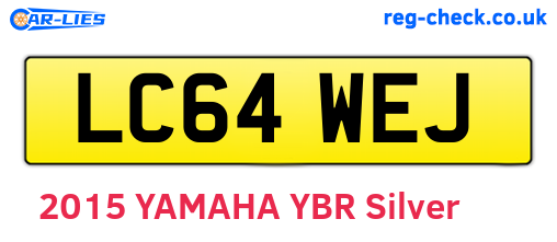 LC64WEJ are the vehicle registration plates.