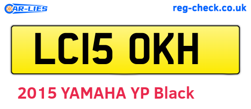 LC15OKH are the vehicle registration plates.