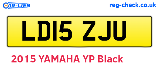 LD15ZJU are the vehicle registration plates.