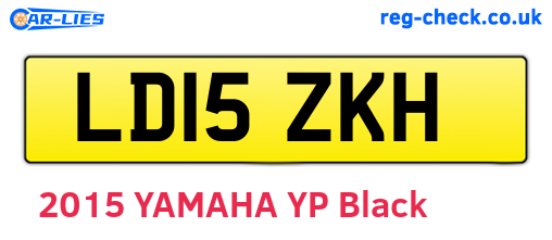 LD15ZKH are the vehicle registration plates.
