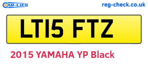LT15FTZ are the vehicle registration plates.